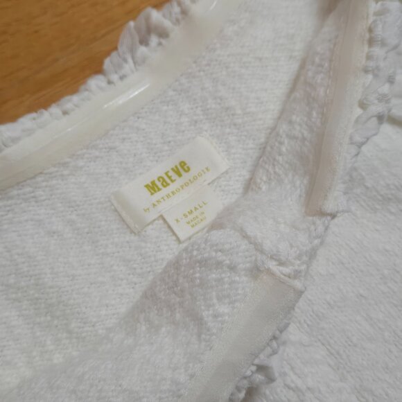 Anthropologie Maeve - Lace-Collar Cardigan Sweater - Picture 7 of 7